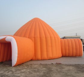 tent1-39 주황색 공기 주입 텐트