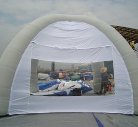 Tent1-324 화이트 애드보틀 돔 공기 주입 텐트