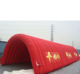 Tent1-364 빨간색 공기 주입 터널 텐트