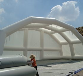 Tent1-282 점보 야외 공기 주입 텐트 흰색 텐트