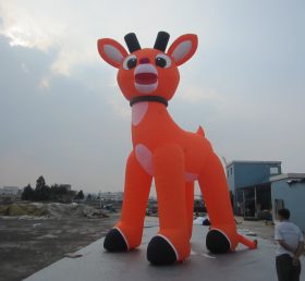 C1-180 크리스마스 공기주입 장난감 오렌지 사슴