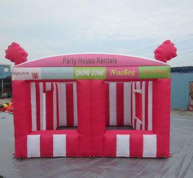 Tent1-533 파티하우스 임대용 빨간색 공기주입 텐트