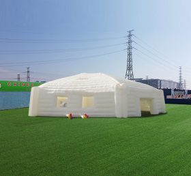 Tent1-4463 운동과 모임에 사용되는 대형 백색 육각형 공기 주입 파오